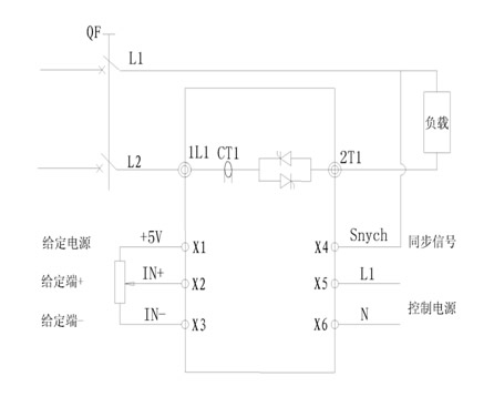 單相可控硅調(diào)壓器安裝和基本電路接線原理圖(圖2)